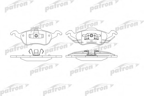 pbp1318 PATRON Комплект тормозных колодок, дисковый тормоз