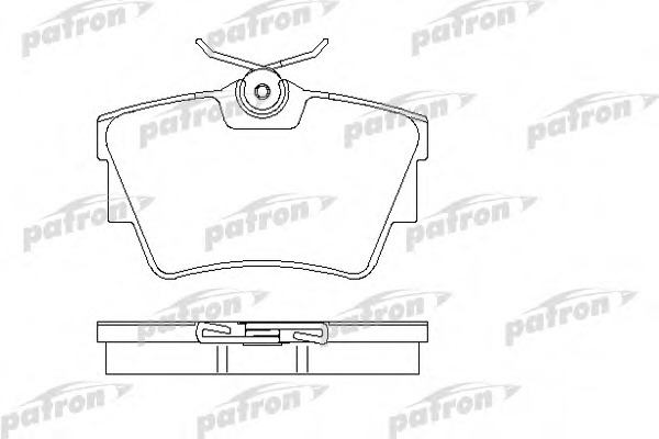 pbp1516 PATRON Комплект тормозных колодок, дисковый тормоз