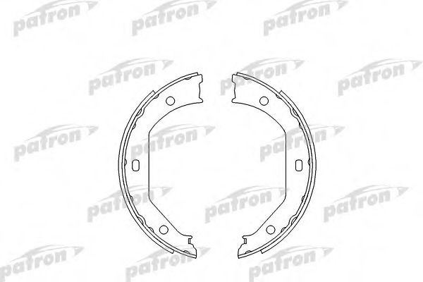 psp585 PATRON Комплект тормозных колодок, стояночная тормозная система
