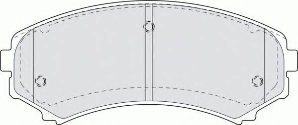 FDB1603 Ferodo Комплект тормозных колодок, дисковый тормоз