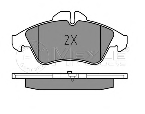 025 215 7620 MEYLE Комплект тормозных колодок, дисковый тормоз