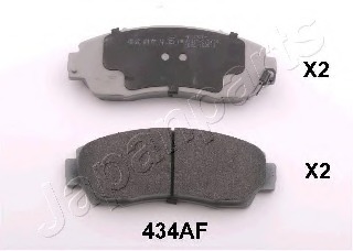 Купить PA-434AF JAPANPARTS Комплект тормозных колодок, дисковый тормоз в интернет-магазине Ravta – самая низкая цена