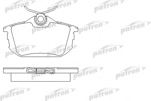 pbp1095 PATRON Комплект тормозных колодок, дисковый тормоз