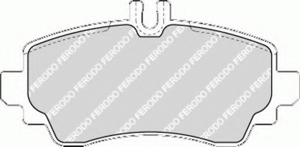 FDB1357 FERODO Комплект тормозных колодок, дисковый тормоз