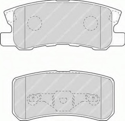 FDB1604 FERODO Комплект тормозных колодок, дисковый тормоз