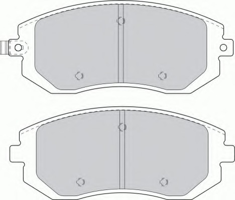 FDB1639 FERODO Комплект тормозных колодок, дисковый тормоз