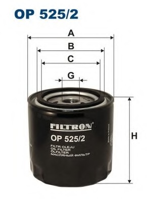 Купить OP525/2 Filtron Масляный фильтр в интернет-магазине Ravta – самая низкая цена