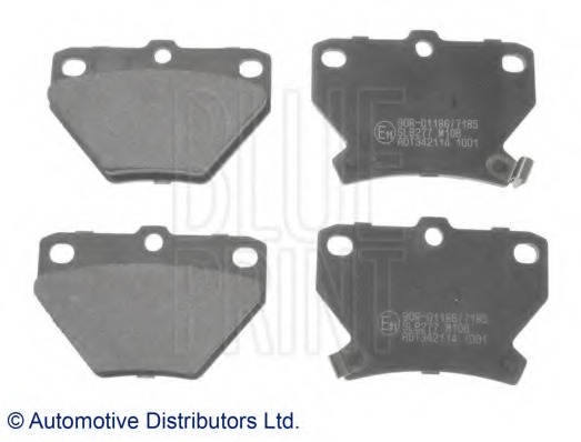 adt342114 BLUE PRINT Комплект тормозных колодок, дисковый тормоз