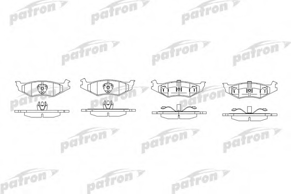 Купить pbp7012 PATRON Комплект тормозных колодок, дисковый тормоз в интернет-магазине Ravta – самая низкая цена
