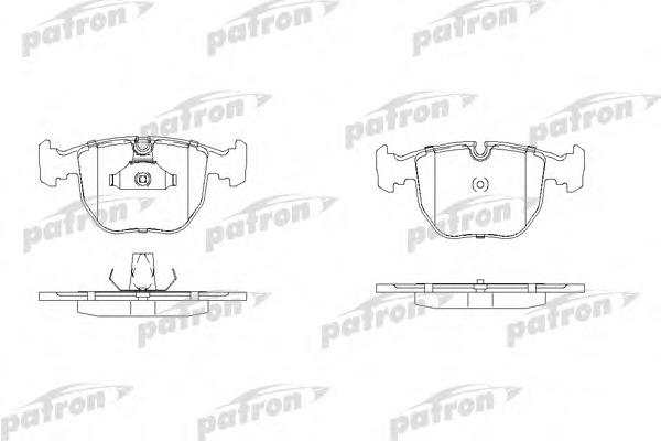 pbp997 PATRON Комплект тормозных колодок, дисковый тормоз