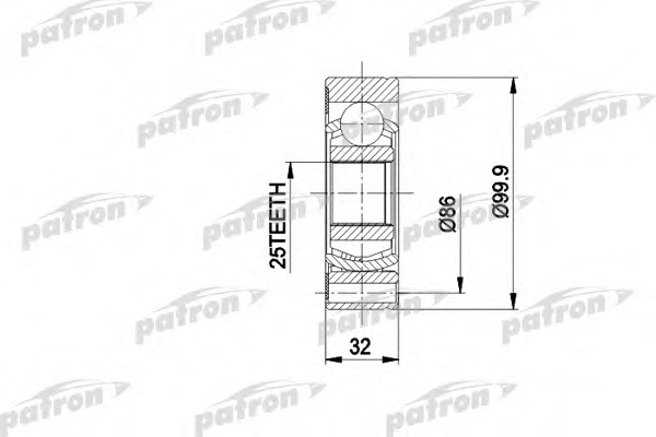 Купить pcv1005 PATRON Шарнирный комплект, приводной вал в интернет-магазине Ravta – самая низкая цена