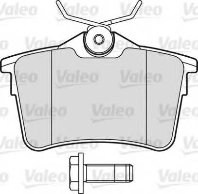 601042 Valeo Комплект тормозных колодок, дисковый тормоз