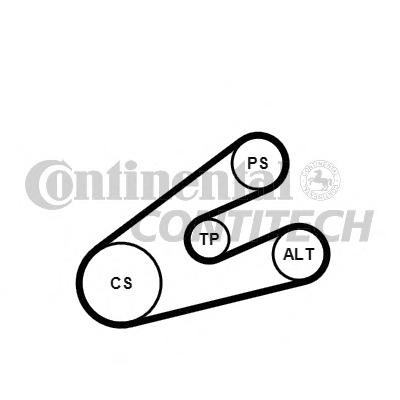 6PK1453K1 CONTITECH Поликлиновой ременный комплект