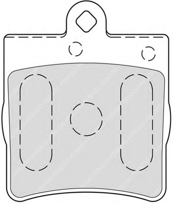FDB1311 Ferodo Комплект тормозных колодок, дисковый тормоз