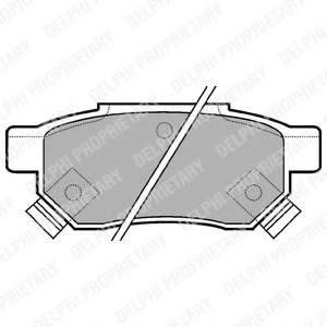 LP625 Delphi Комплект тормозных колодок, дисковый тормоз