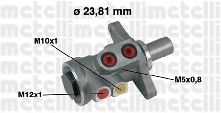 05-0448 METELLI Главный тормозной цилиндр