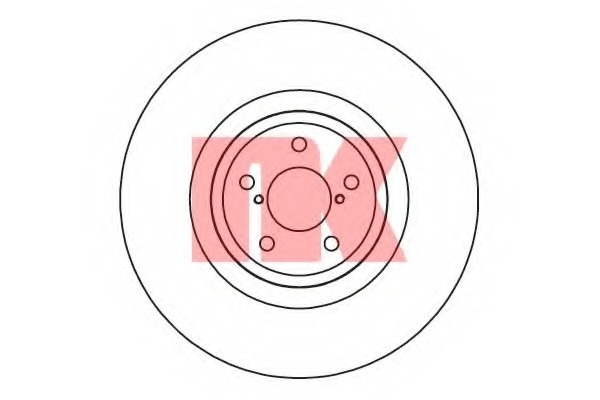 204417 NK Тормозной диск