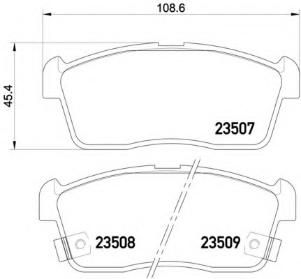 2350701 TEXTAR Комплект тормозных колодок, дисковый тормоз