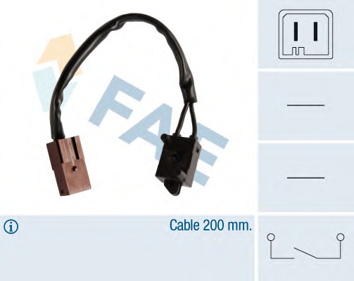Купить 24906 FAE Выключатель фонаря сигнала торможения; Выключатель, привод сцепления (Tempomat); Выключатель, привод сцепления (управление двигателем) в интернет-магазине Ravta – самая низкая цена