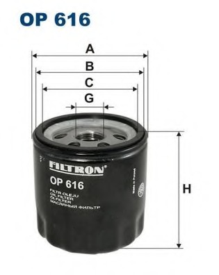 Купить OP616 Filtron Масляный фильтр в интернет-магазине Ravta – самая низкая цена