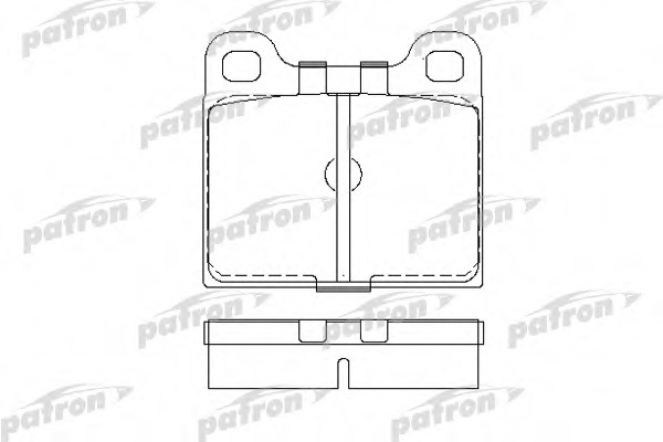 pbp002 PATRON Комплект тормозных колодок, дисковый тормоз