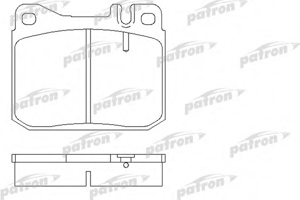 pbp129 PATRON Комплект тормозных колодок, дисковый тормоз
