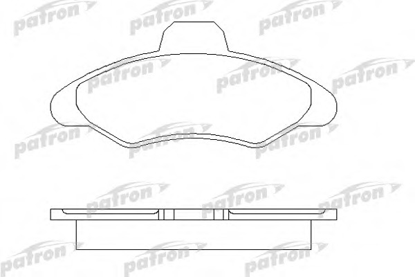 Купить pbp617 PATRON Комплект тормозных колодок, дисковый тормоз в интернет-магазине Ravta – самая низкая цена