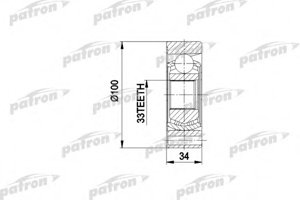 Купить pcv3010 PATRON Шарнирный комплект, приводной вал в интернет-магазине Ravta – самая низкая цена