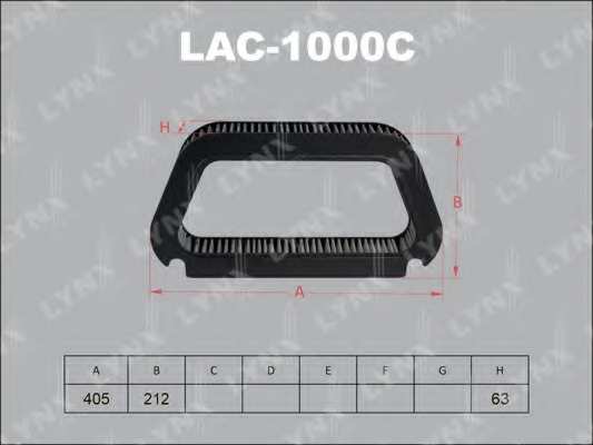 lac-1000c LYNXauto Фильтр, воздух во внутренном пространстве