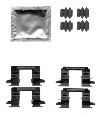 Купить 8dz355205-201 HELLA PAGID Комплектующие, колодки дискового тормоза в интернет-магазине Ravta – самая низкая цена