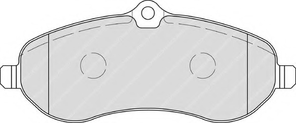 fvr1771 FERODO Комплект тормозных колодок, дисковый тормоз