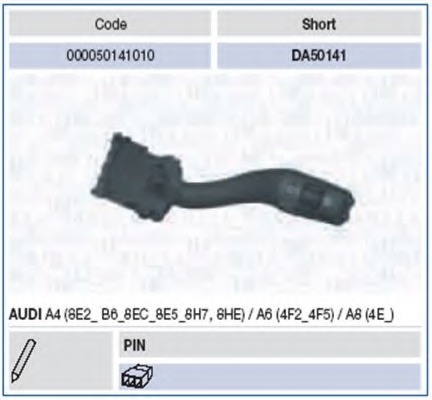 Купить 000050141010 Выключатель на колонке рулевого управления в интернет-магазине Ravta – самая низкая цена