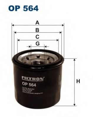 Купить OP564 Filtron Масляный фильтр в интернет-магазине Ravta – самая низкая цена