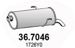 36.7046 ASSO Глушитель выхлопных газов конечный
