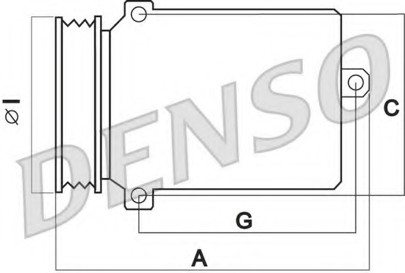 DCP02034 Denso Компрессор, кондиционер