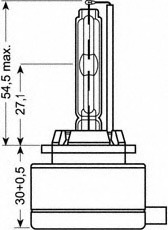 66140 OSRAM Ксеноновая лампа Xenarc Original D1S