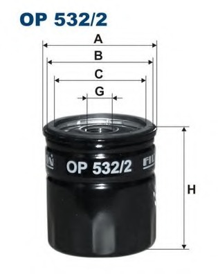 OP532/2 Filtron Масляный фильтр