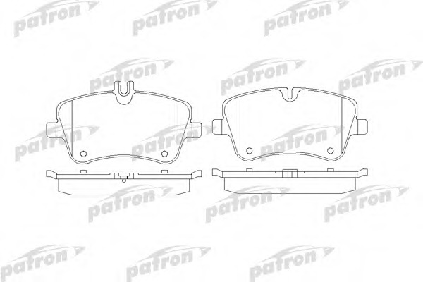 pbp1428 PATRON Комплект тормозных колодок, дисковый тормоз