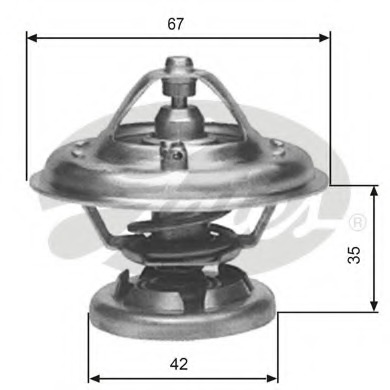 TH12680G1 GATES Термостат, охлаждающая жидкость