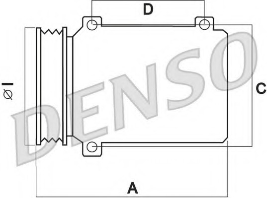 DCP23031 Denso Компрессор, кондиционер