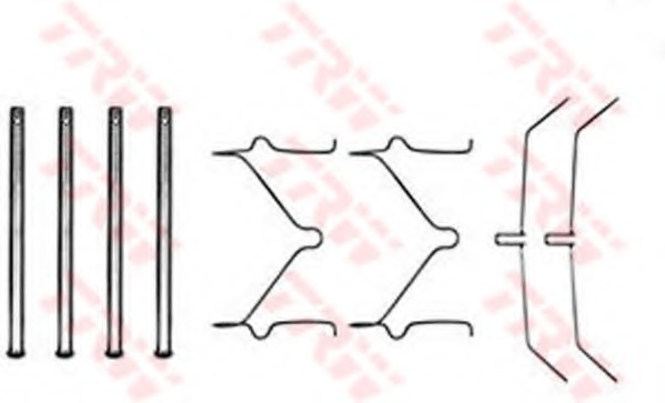 pfk208 TRW Комплектующие, колодки дискового тормоза