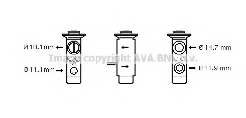 Купить ms1112 AVA QUALITY COOLING Расширительный клапан, кондиционер в интернет-магазине Ravta – самая низкая цена