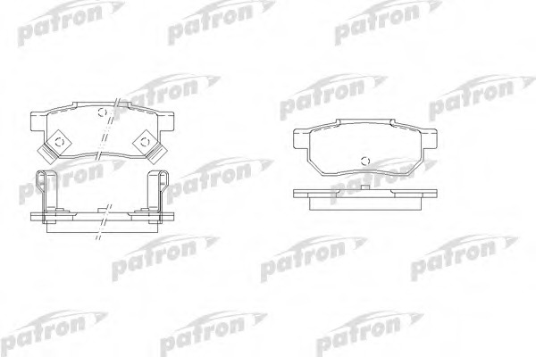 Купить pbp621 PATRON Комплект тормозных колодок, дисковый тормоз в интернет-магазине Ravta – самая низкая цена