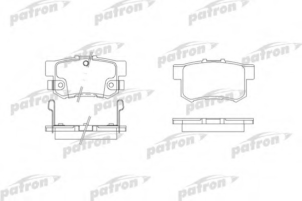Купить pbp956 PATRON Комплект тормозных колодок, дисковый тормоз в интернет-магазине Ravta – самая низкая цена