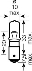 64136 OSRAM Лампа накаливания, фонарь указателя поворота; Лампа накаливания, фонарь сигнала торможения; Лампа накаливания, задняя противотуманная фара; Ламп