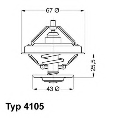 4105.79D Wahler Термостат, охлаждающая жидкость