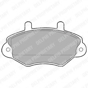 LP767 Delphi Комплект тормозных колодок, дисковый тормоз