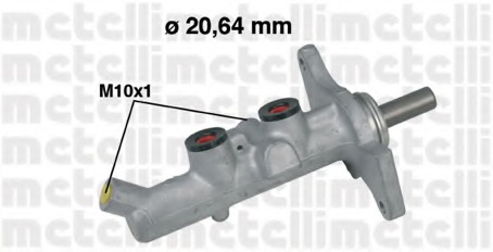 05-0592 METELLI Главный тормозной цилиндр