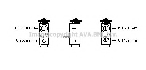 Купить OL1352 AVA QUALITY COOLING Расширительный клапан, кондиционер в интернет-магазине Ravta – самая низкая цена