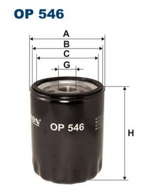 Купить OP546 Масляный фильтр в интернет-магазине Ravta – самая низкая цена